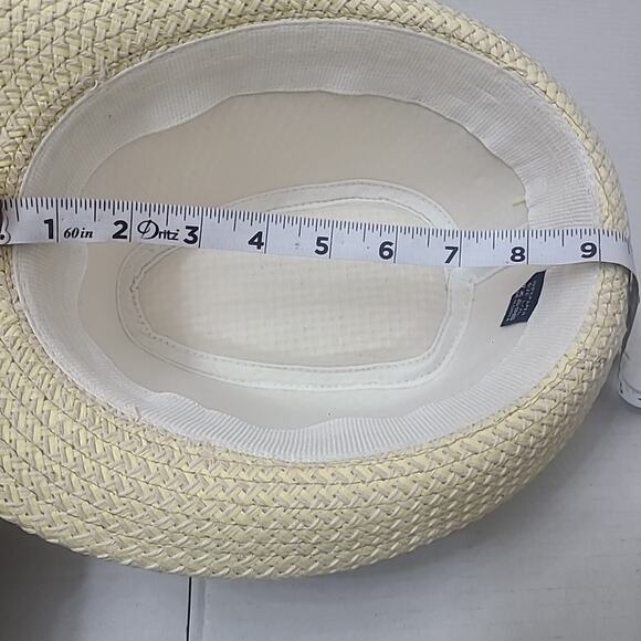 100% Paper Straw Fedora Bucket Hat Large Breathable Stylish Unisex NWT - Picture 9 of 10